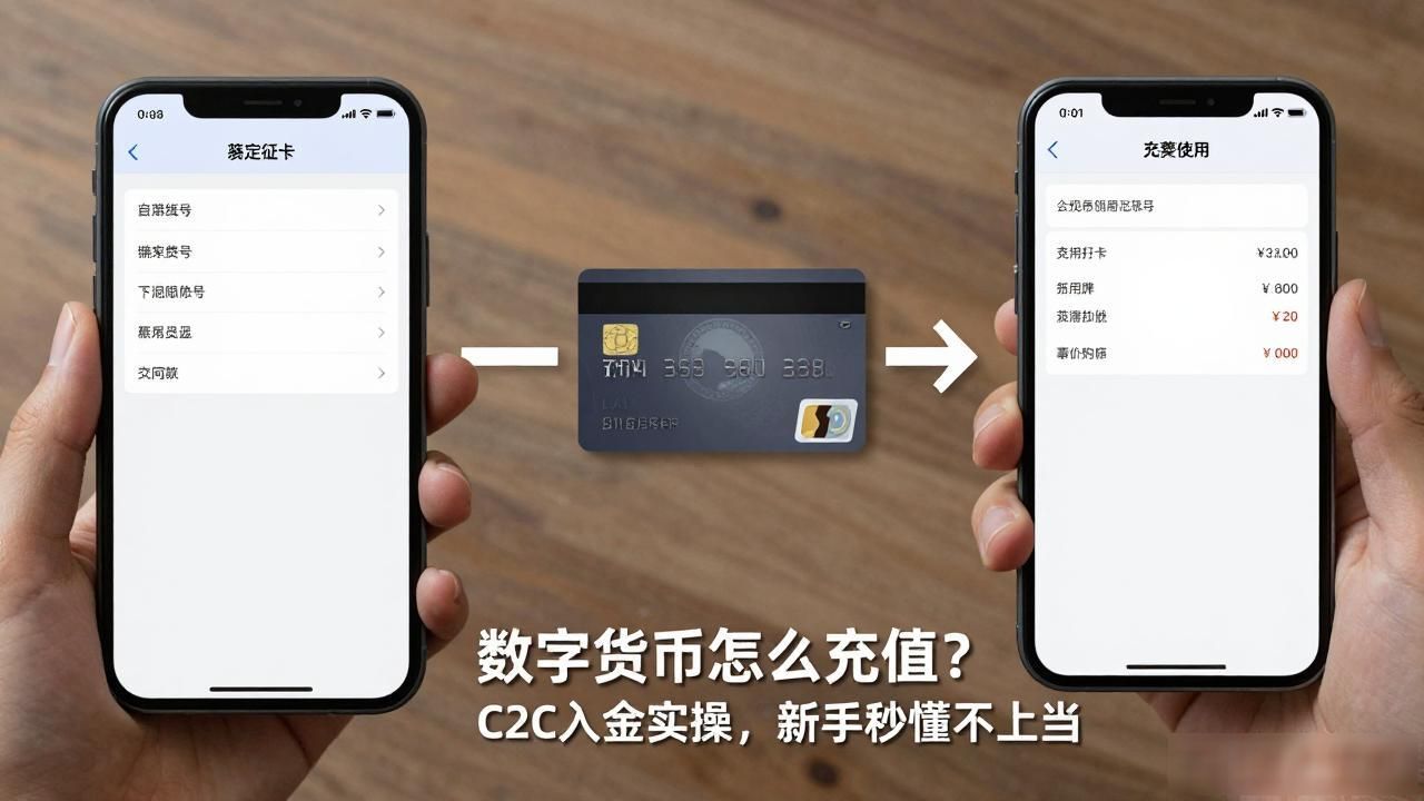 数字货币怎么充值？C2C入金实操，新手秒懂不上当