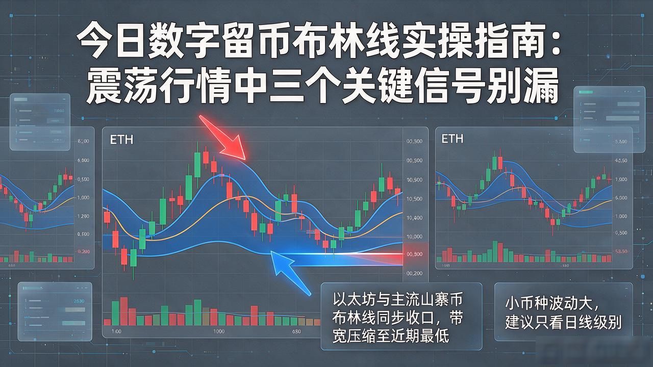 比特币4小时图压力位分析_布林线收口变盘策略_今日数字货币和布林线
