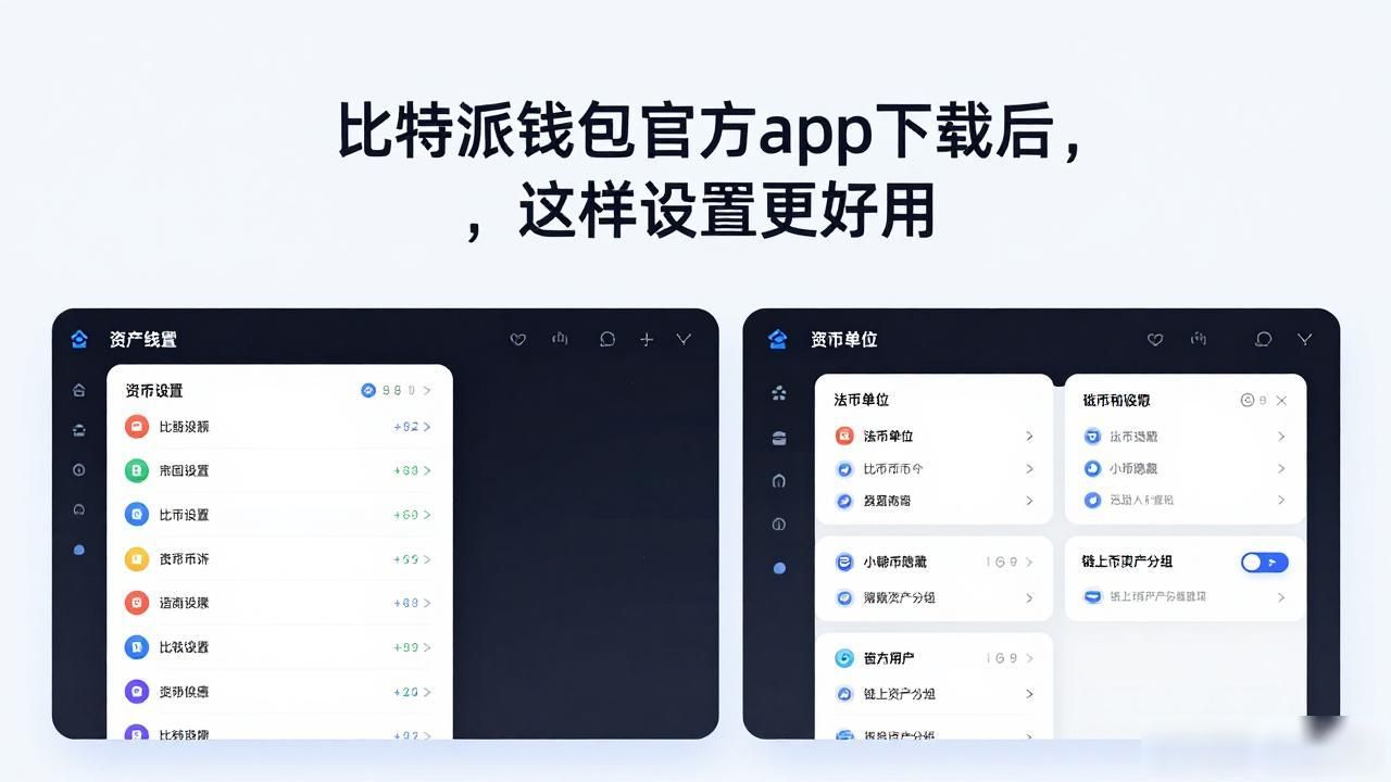比特派钱包官方app下载后，这样设置更好用
