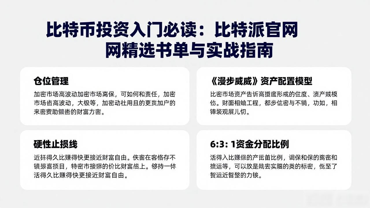 比特币投资入门必读：比特派官网精选书单与实战指南