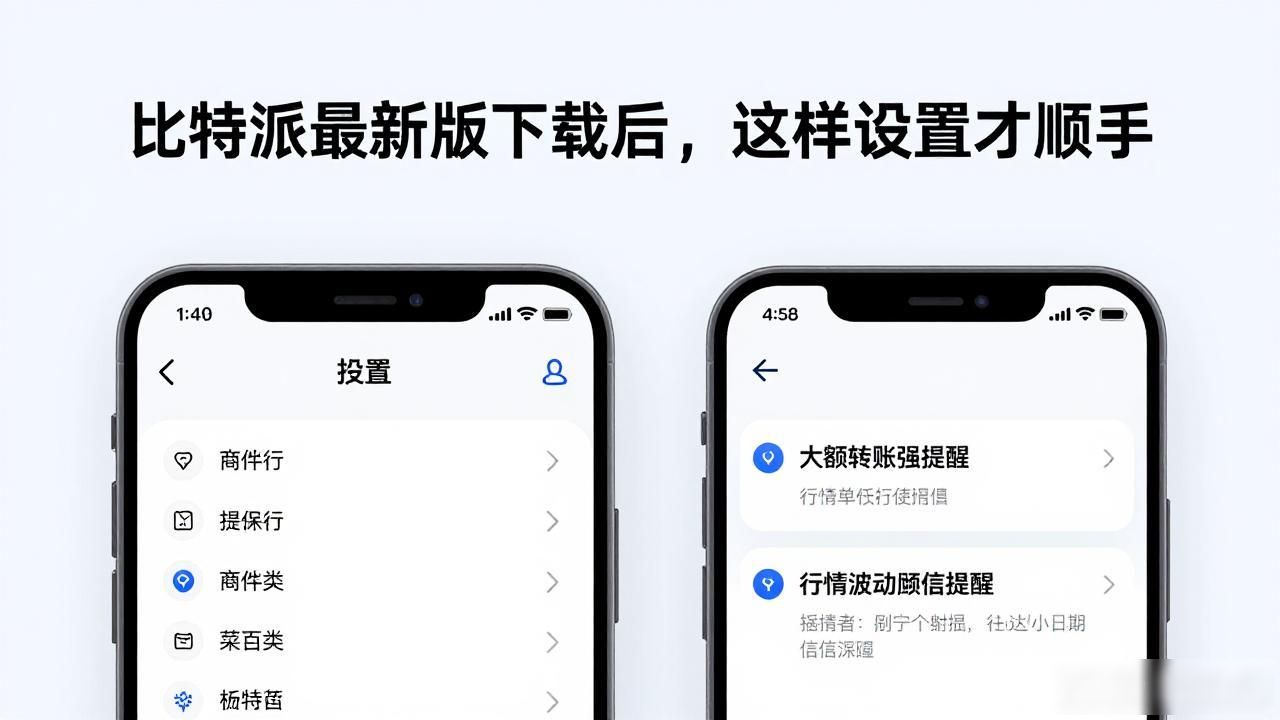 比特派最新版下载后，这样设置才顺手