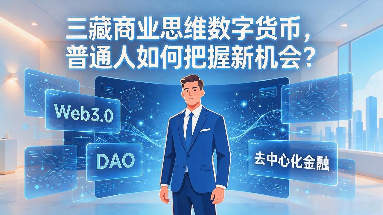 三藏商业思维数字货币，普通人如何把握新机会？