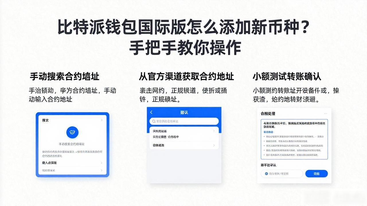 比特派钱包国际版怎么添加新币种？手把手教你操作