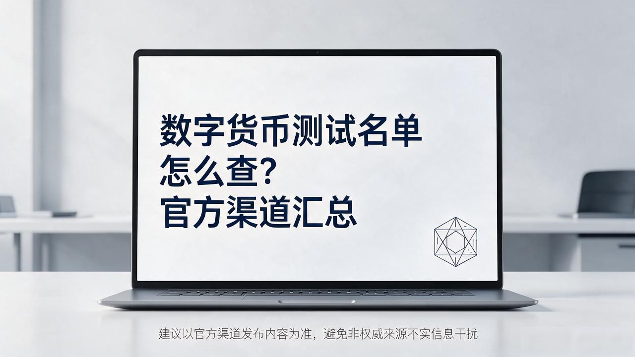 数字货币测试名单怎么查？官方渠道汇总