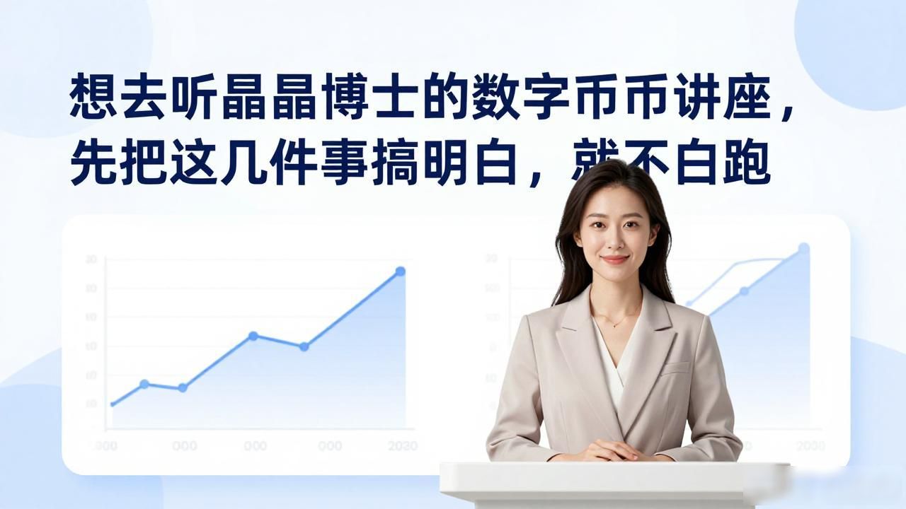 想去听晶晶博士的数字货币讲座，先把这几件事搞明白就不白跑
