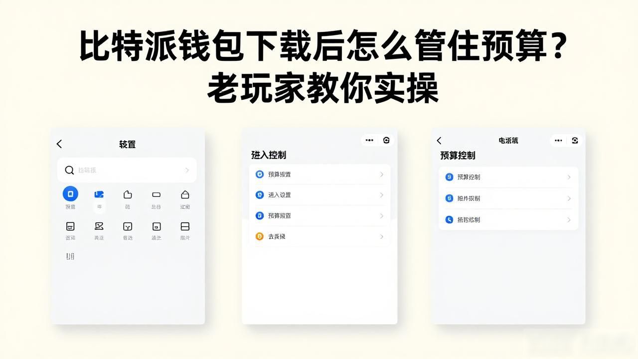 比特派钱包下载后怎么管住预算？老玩家教你实操