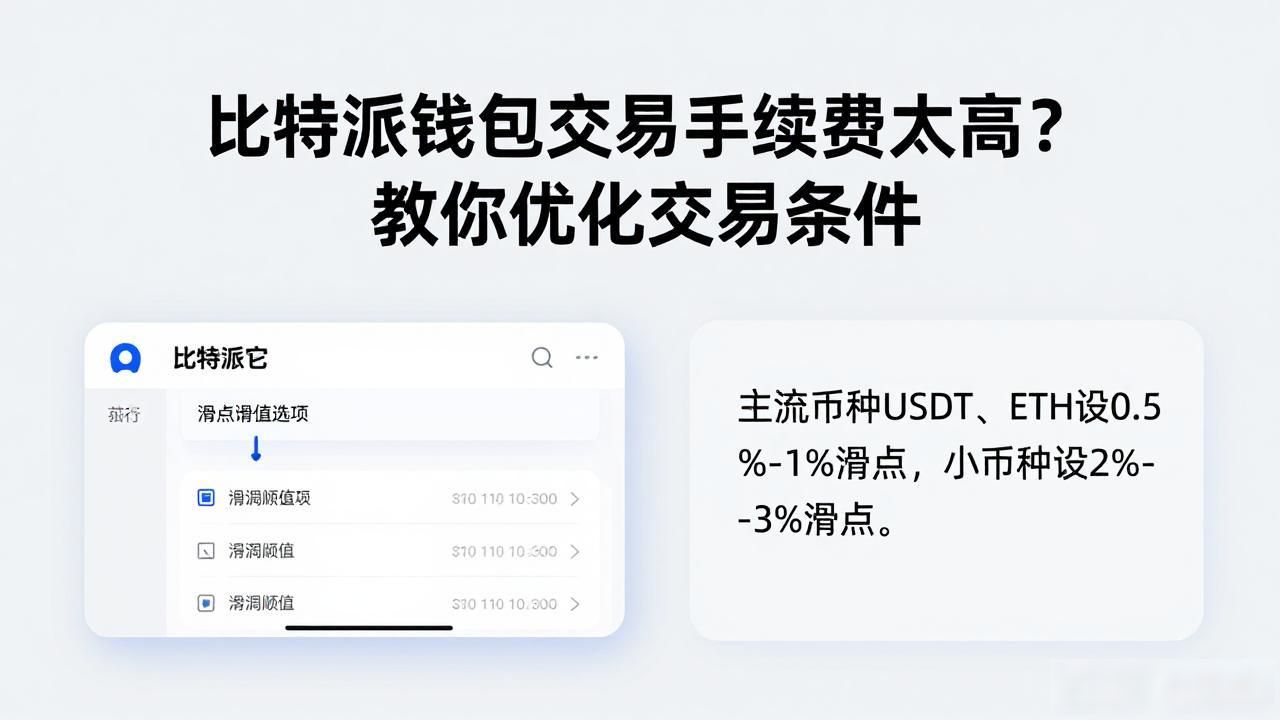比特派钱包交易成本优化_如何在比特派Bitpie钱包app中优化交易条件_比特派钱包网络链选择