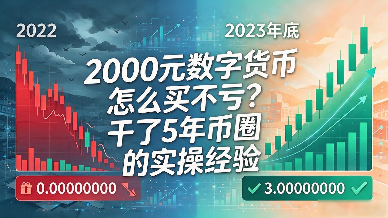 2000元数字货币怎么买不亏？干了5年币圈的实操经验