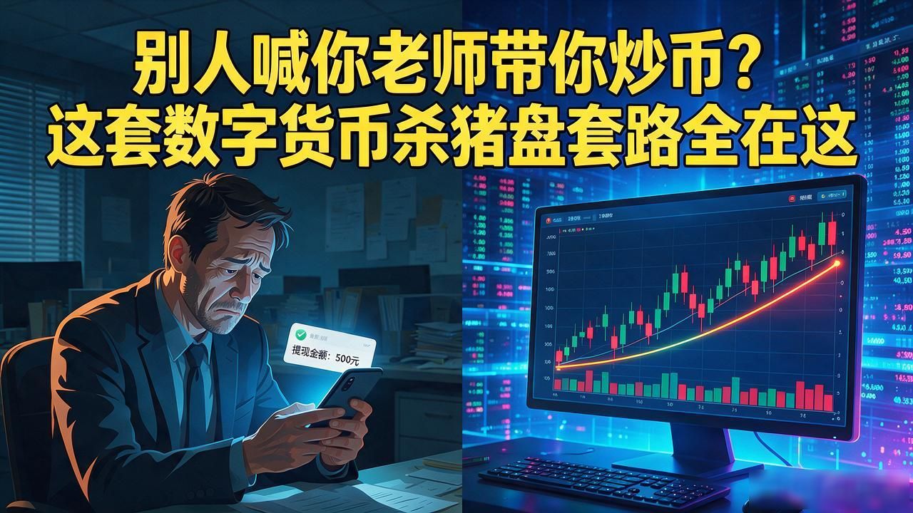 别人喊你老师带你炒币？这套数字货币杀猪盘套路全在这