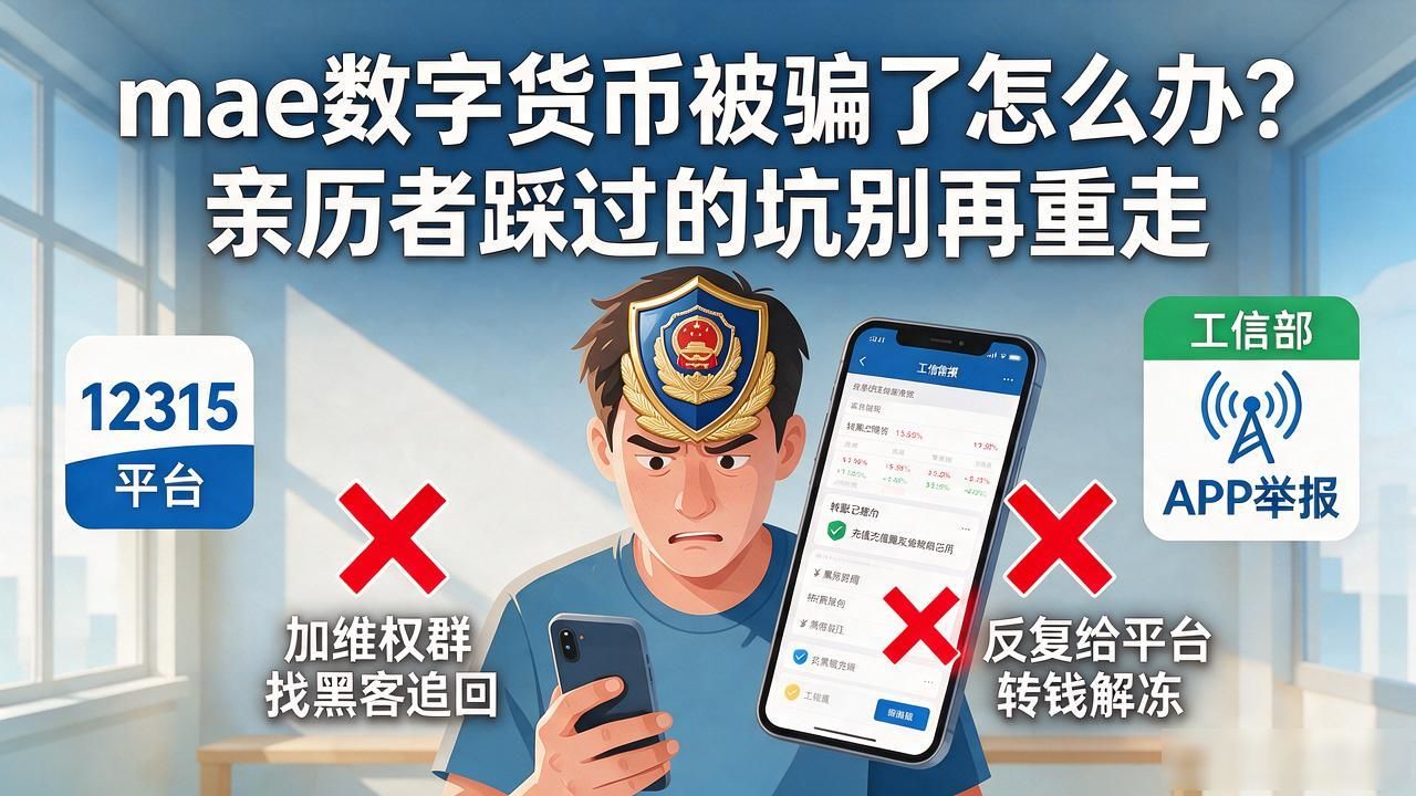 mae数字货币被骗了怎么办？亲历者踩过的坑别再重走