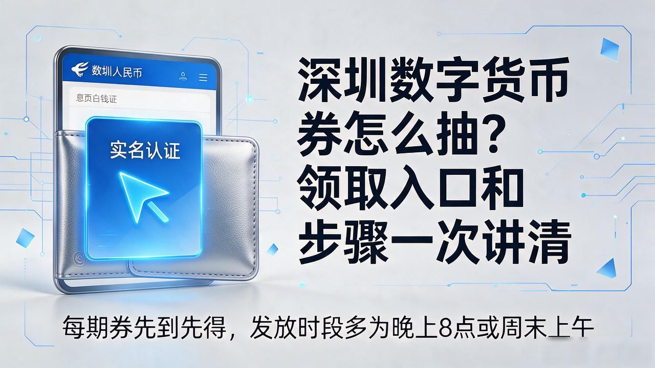 深圳数字货币券怎么抽？领取入口和步骤一次讲清