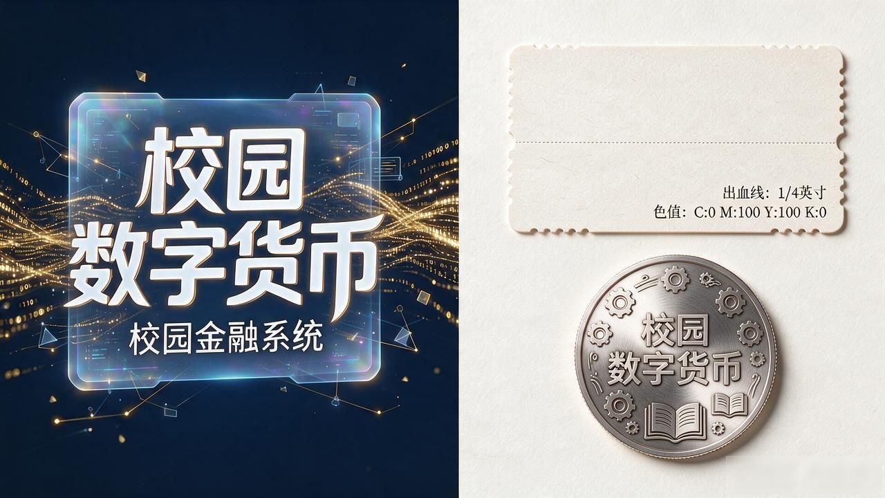 校园数字货币封面设计怎么做？一个校宣传的人说几句实在话