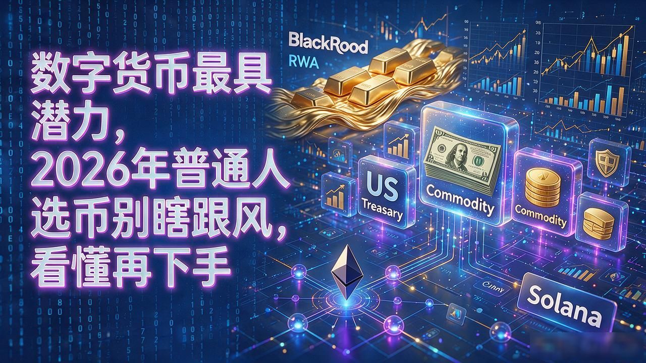 数字货币最具潜力，2026年普通人选币别瞎跟风，看懂再下手