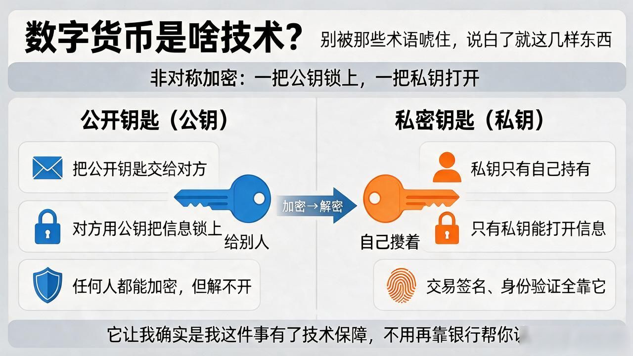 数字货币是啥技术？别被那些术语唬住，说白了就这几样东西