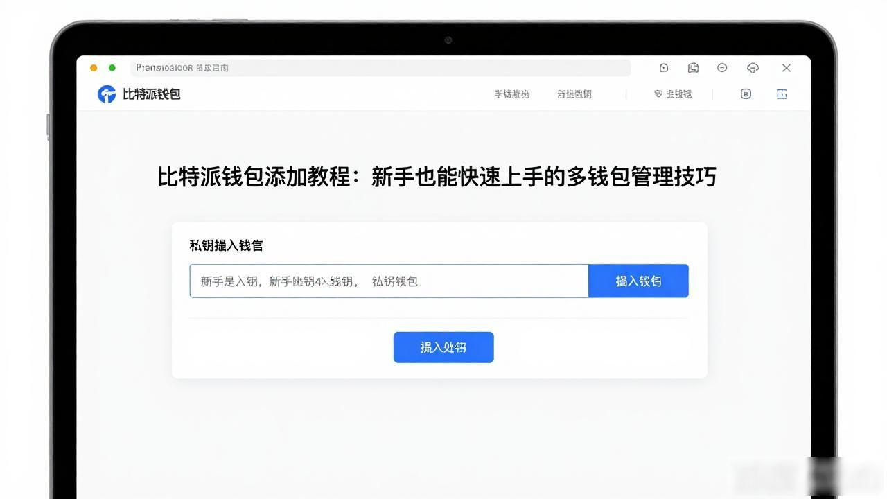 比特派钱包添加钱包教程_多链资产管理助记词私钥导入方法_比特派钱包的添加钱包实用案例