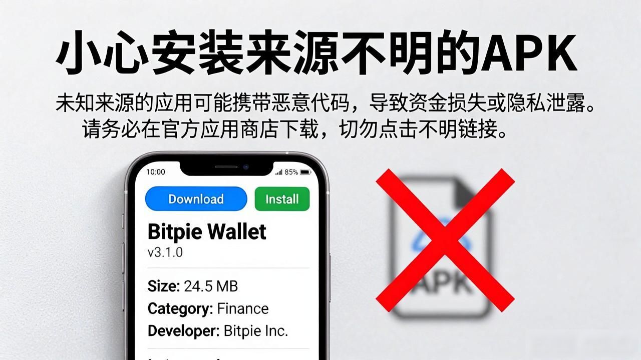 第三方应用商店风险_下载Bitpie钱包安卓版的常见误区_Bitpie钱包下载误区