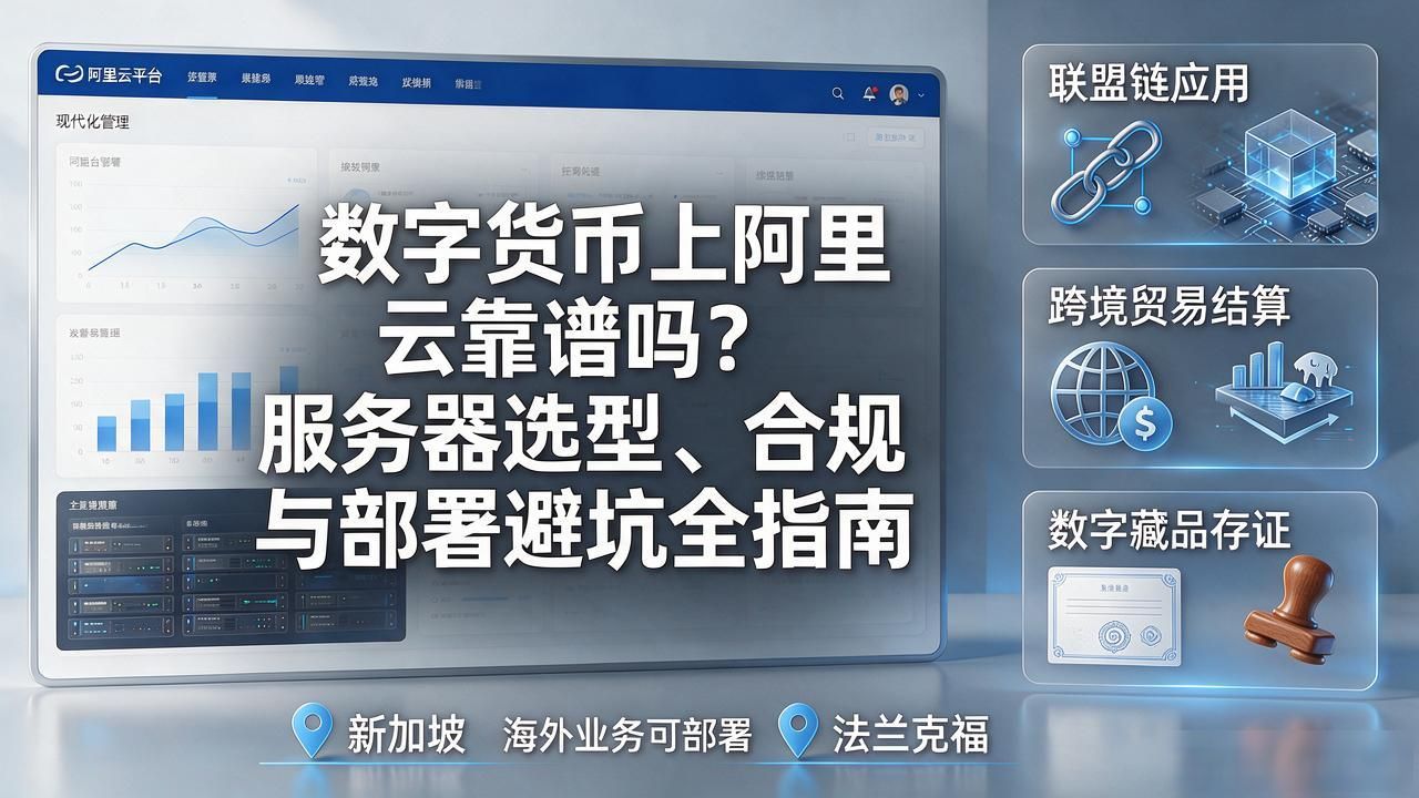 数字货币上阿里云靠谱吗？服务器选型、合规与部署避坑全指南