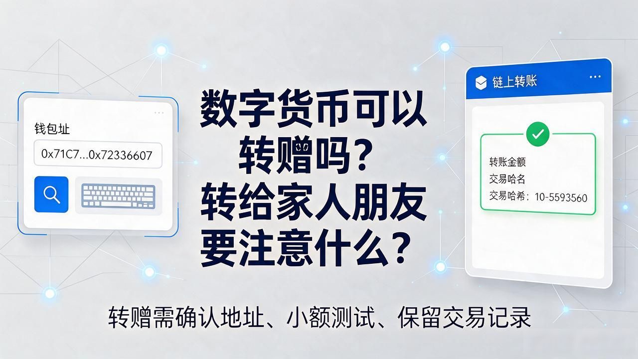 数字货币可以转赠吗？转给家人朋友要注意什么，律师给你讲透