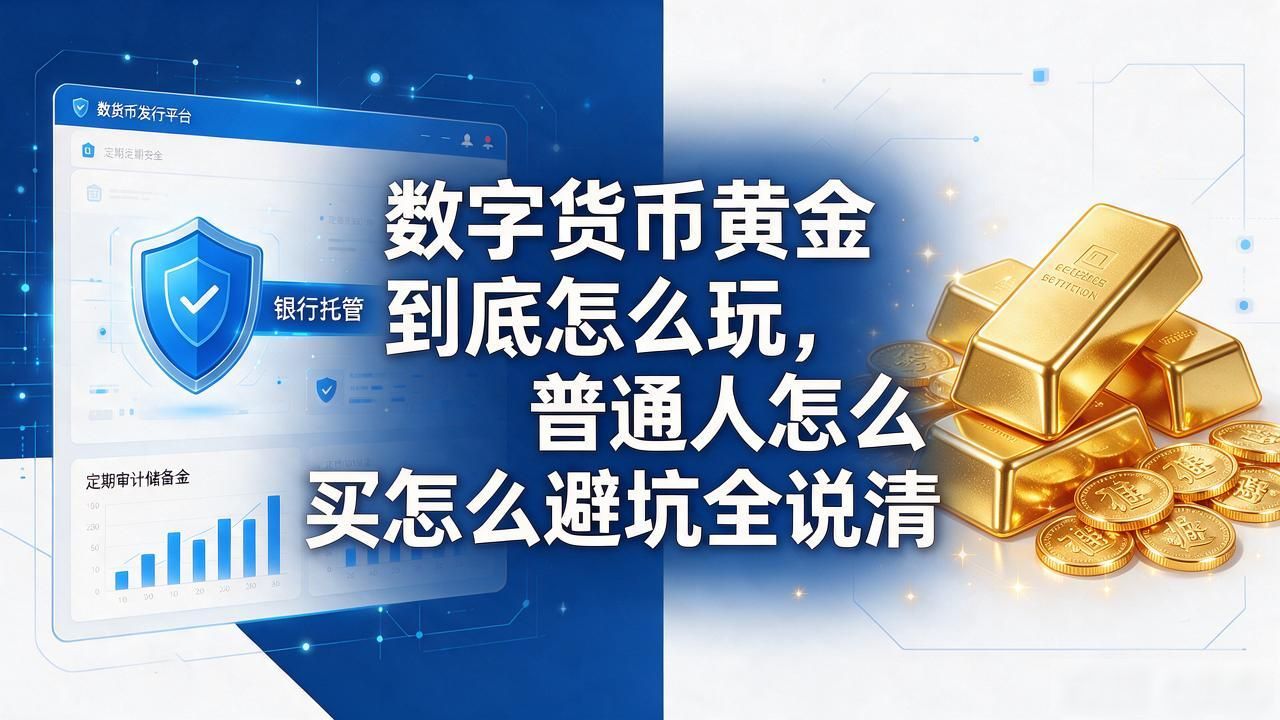 数字货币黄金到底怎么玩，普通人怎么买怎么避坑全说清