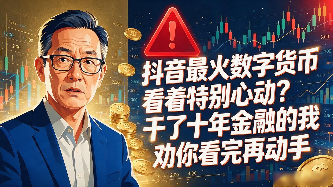 抖音最火数字货币看着特别心动？干了十年金融的我劝你看完再动手