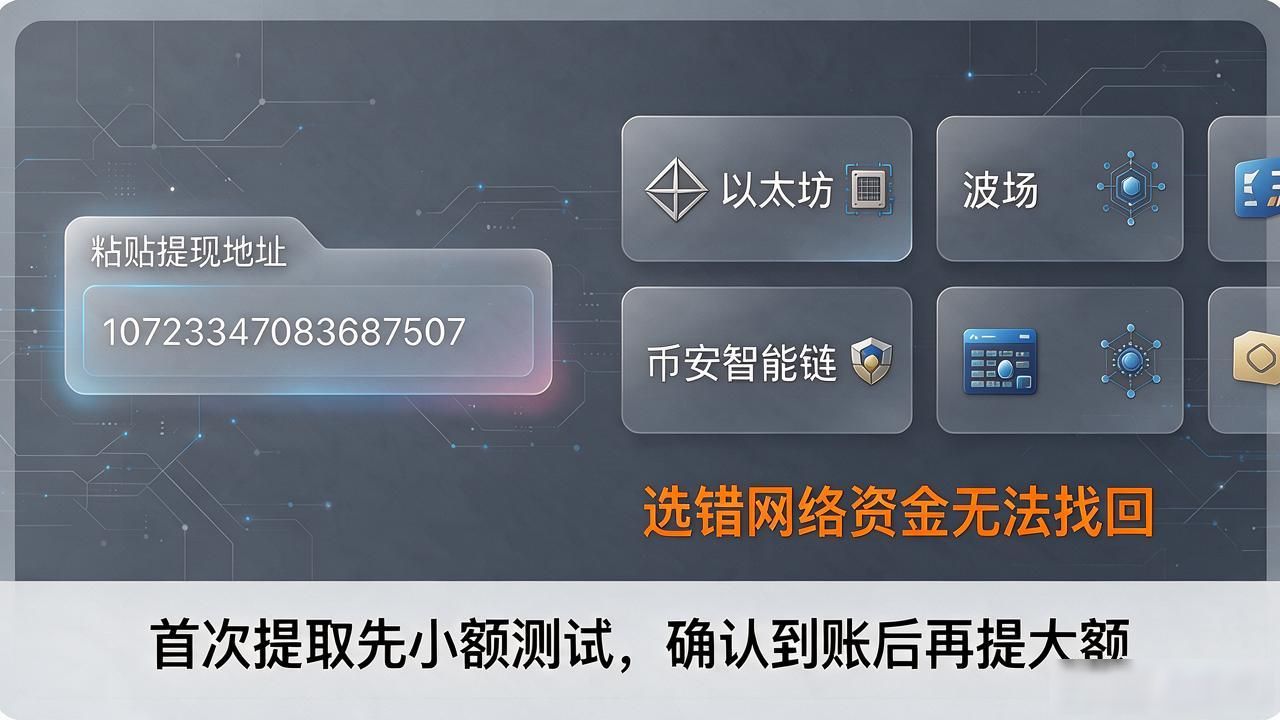 数字货币怎么提取数字？提现地址、网络、手续费一次说透