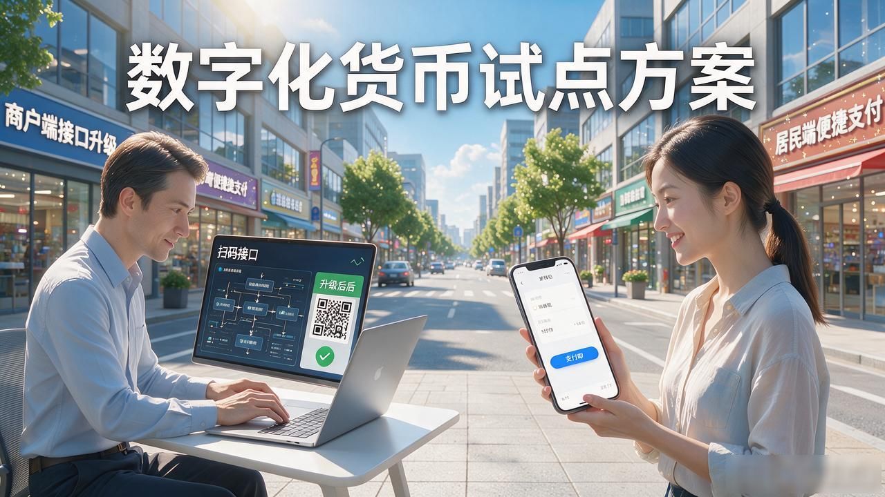 数字化货币试点方案，试点城市的银行商户和居民各要做什么
