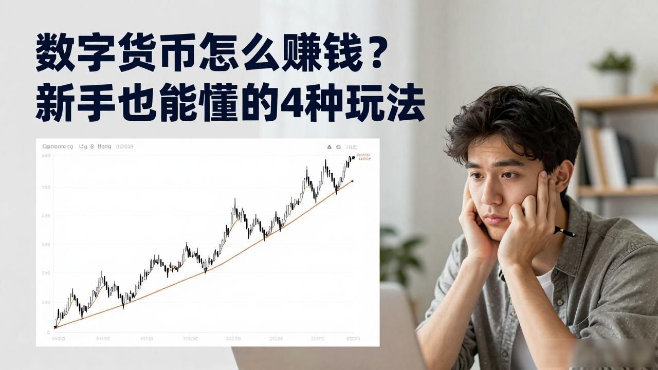 数字货币怎么赚钱？新手也能懂的4种玩法