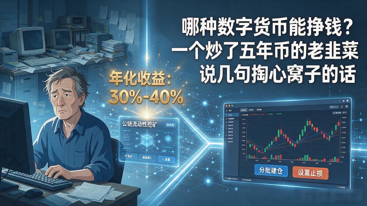 哪种数字货币能挣钱？一个炒了五年币的老韭菜说几句掏心窝子的话