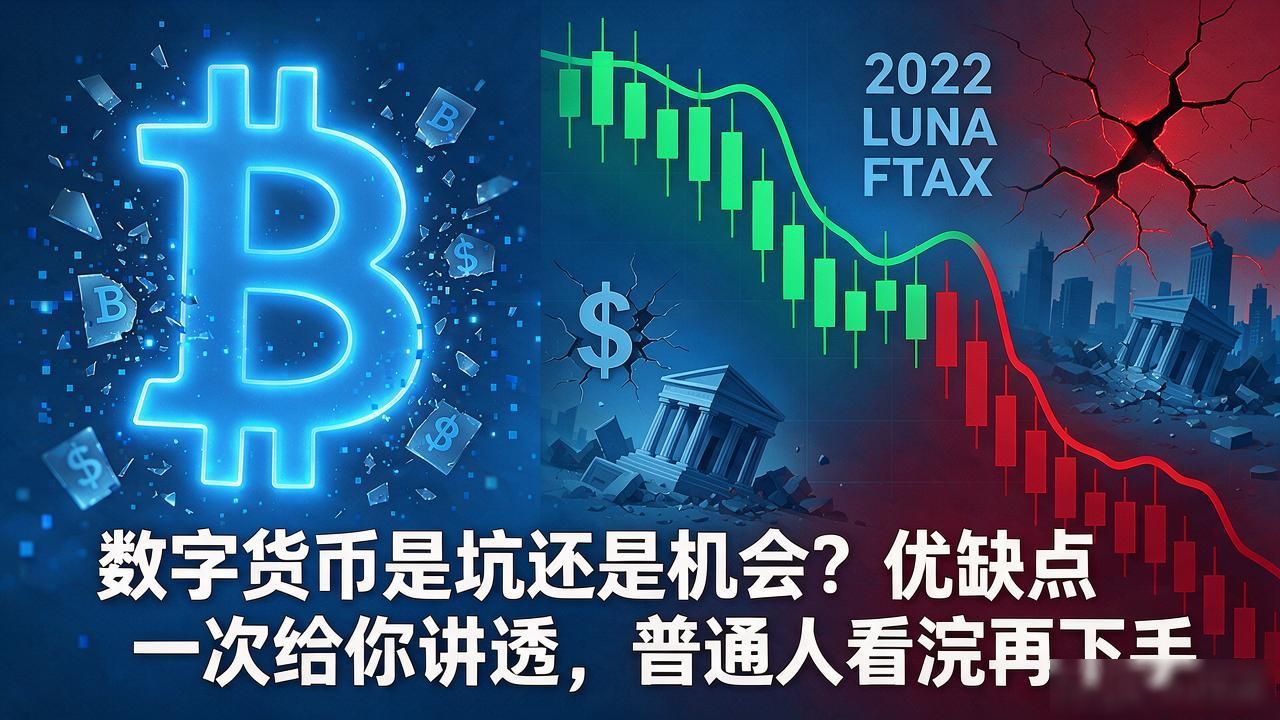 数字货币是坑还是机会？优缺点一次给你讲透，普通人看完再下手