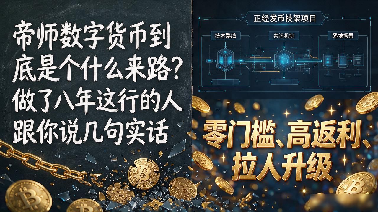 帝师数字货币到底是个什么来路？做了八年这行的人跟你说几句实话