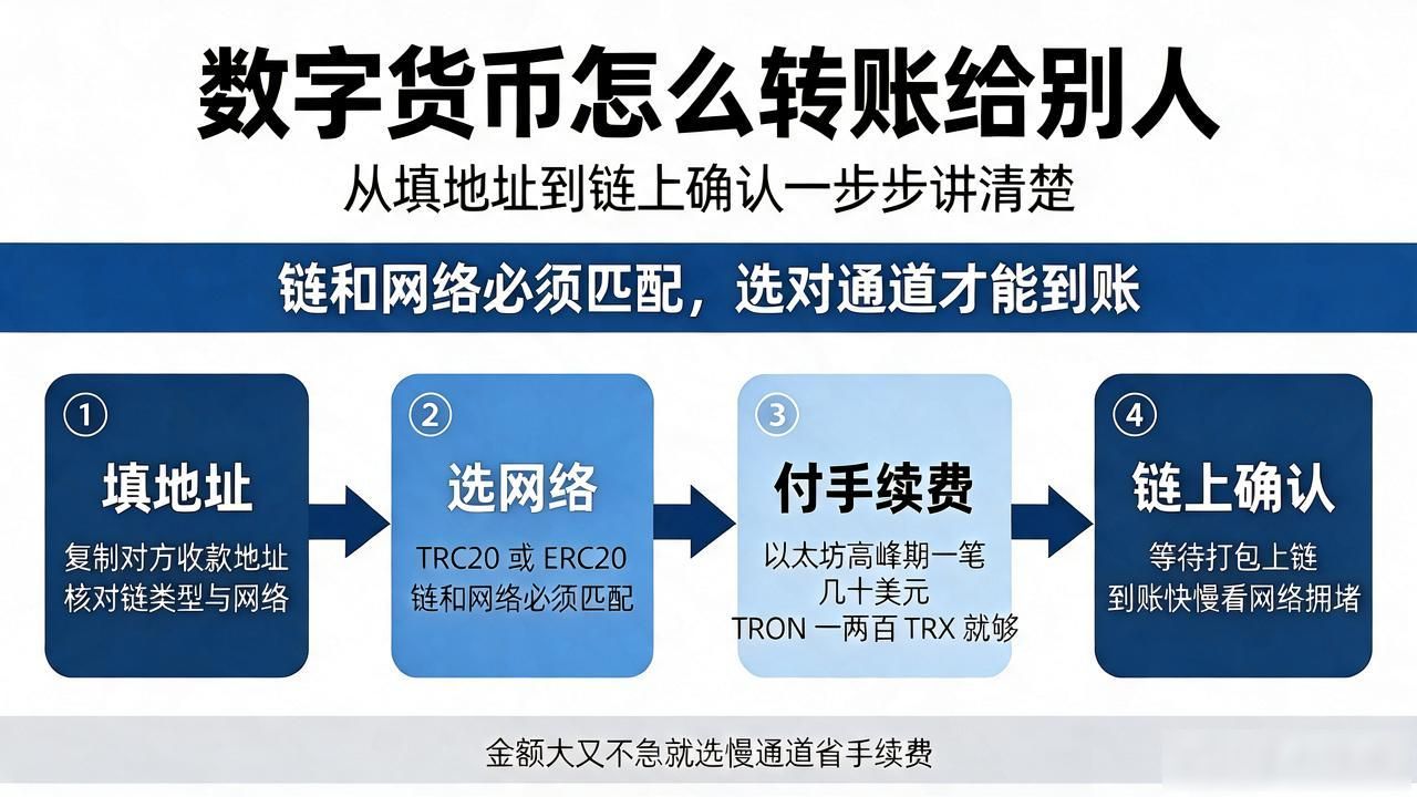 USDT链网络选择指南_数字货币怎样转账操作_数字货币转账注意事项