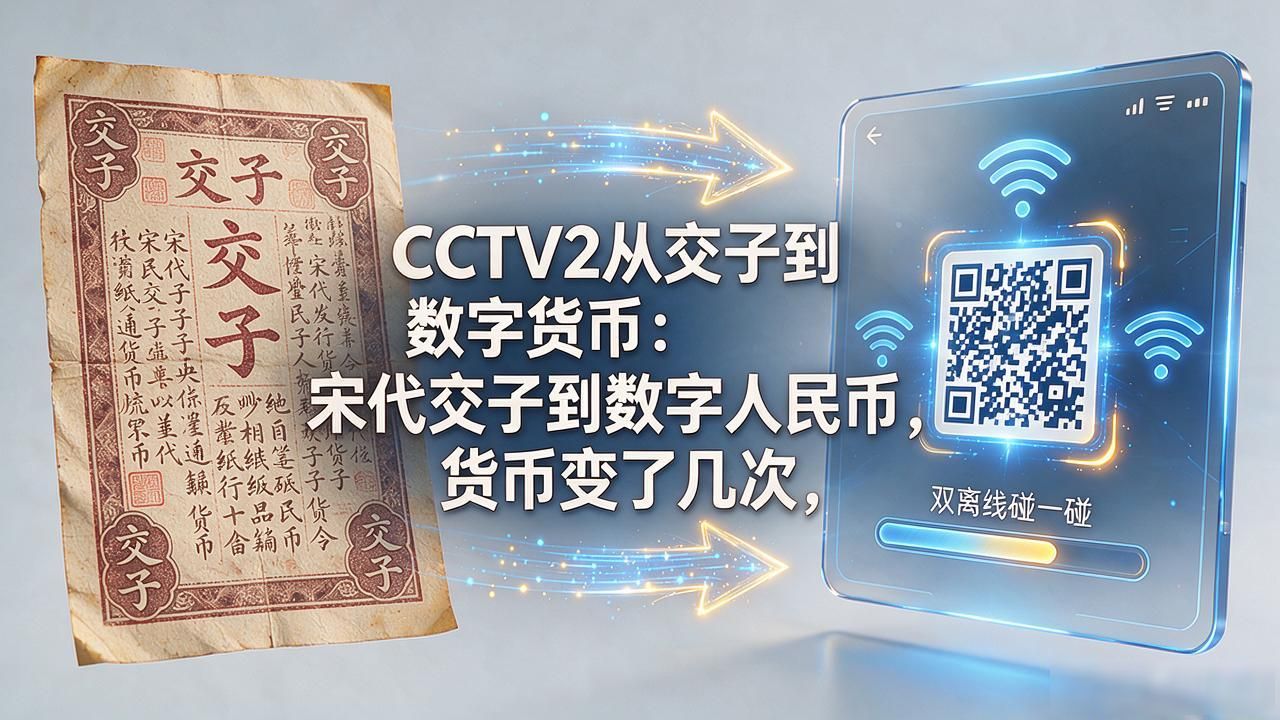 CCTV2从交子到数字货币：宋代交子到数字人民币，货币变了几次