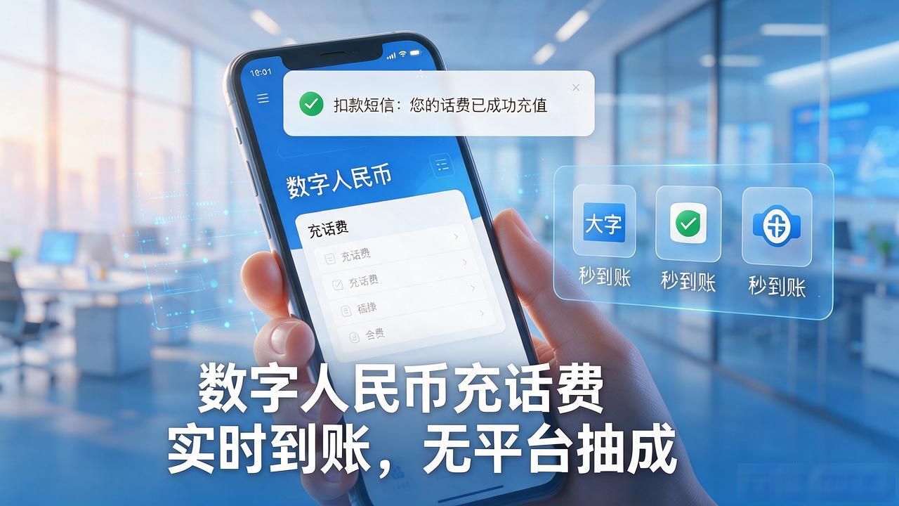 数字人民币交话费实时到账吗_数字货币交话费_数字人民币充话费手续费陷阱