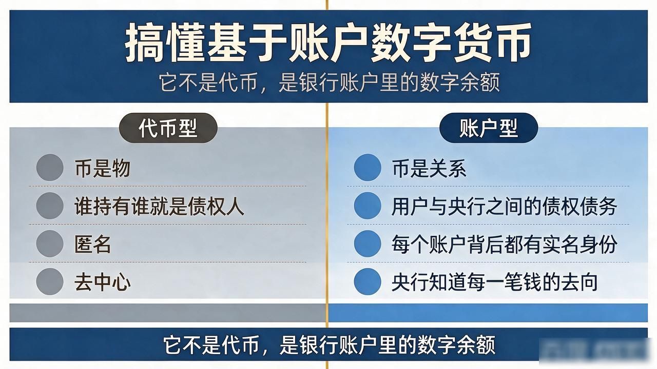 基于账户的数字货币与代币型区别_央行数字货币定向支付功能_基于账户数字货币