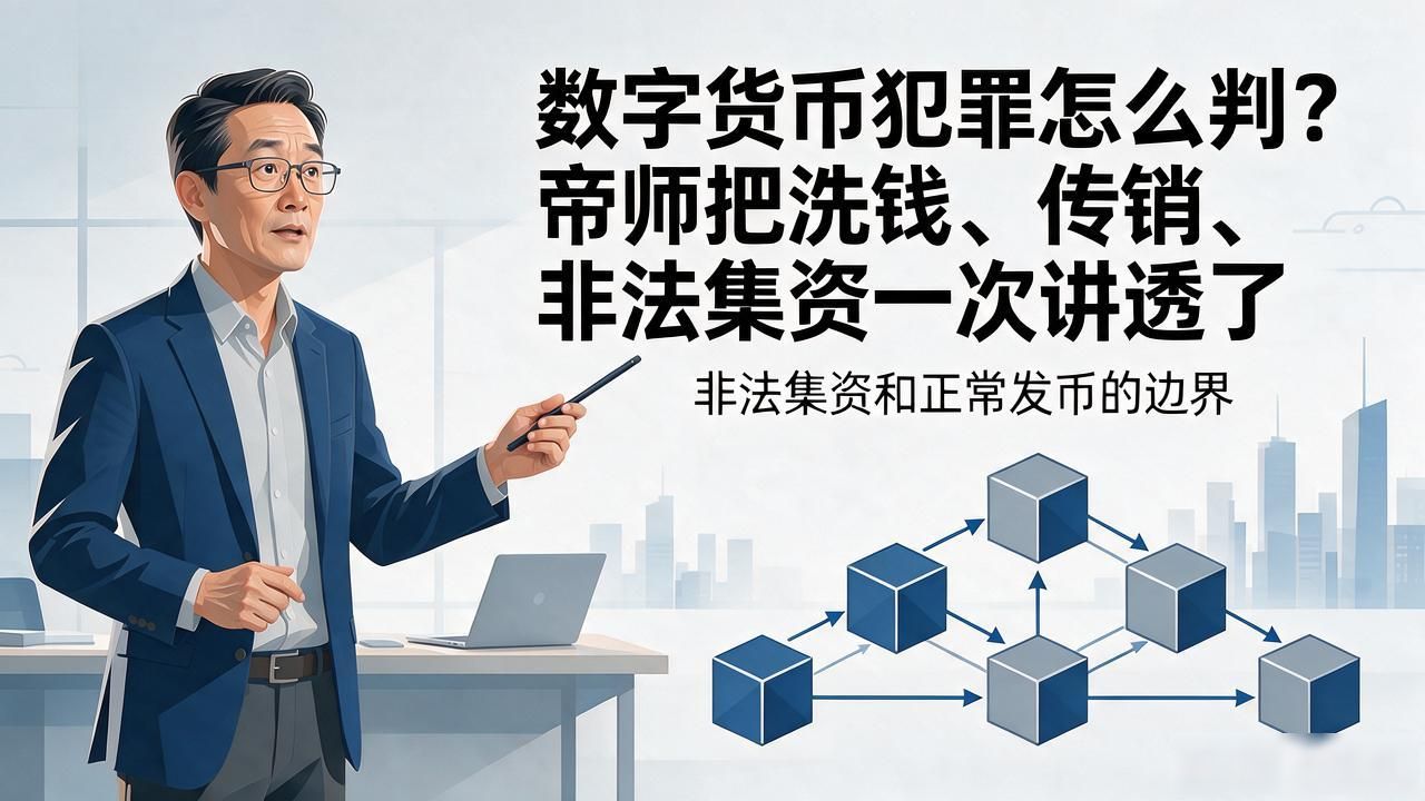 数字货币犯罪怎么判？帝师把洗钱、传销、非法集资一次讲透了