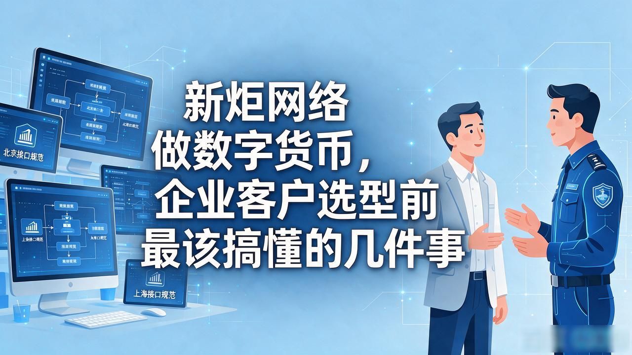 新炬网络做数字货币，企业客户选型前最该搞懂的几件事