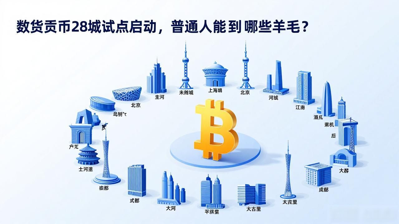 数字货币28城试点启动，普通人能薅到哪些羊毛？